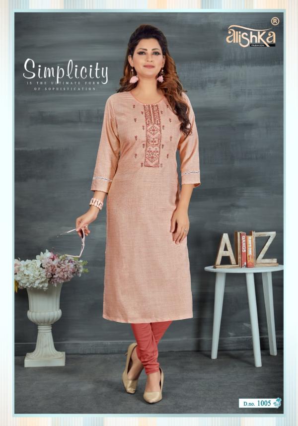 Alishka Prisha Rayon Fancy Embroidery Kurti